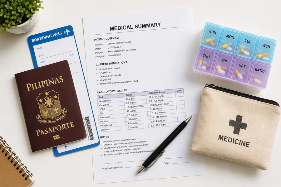 Travelling on dialysis